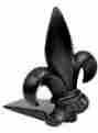 00-a00h-ah74 A29 Fleur De Lis Door Stop Black Powder Coat Finish 765857887708