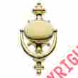 0116030 Baldwin 116 Polished Brass Imperial Style Solid Door Knocker 723079010892