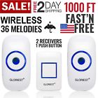 0176 Branded Wireless Doorbell Chime Receiver Transmitter Volume Door 665612020176