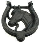 0184s-0035a Unbranded Cast Iron Horse Doorknocker Western Decor