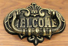 0184s-0080 Knocker Door Iron Cast Iwgac Welcome