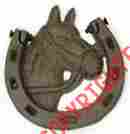 0184s-13019 Iwgac Home Decor Decorating Accents Cast Iron Horse Shoe Door Knocker