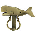 019962666179 Solid Brass Sperm Whale Door Knocker Beach Decor