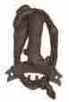021-52206 Unbranded Cowboy Boot Hat Door Knocker Rustic Cast Iron Mounted Western Decor