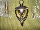 049793388452 New Brass Plated Door Knocker With Viewer
