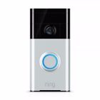 0691046258151 Ring Enabled Video Doorbell Satin Nickel