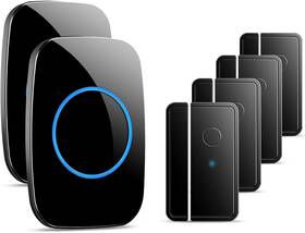 1 Plus One 445011079011 Door Chime When Opens Fullhouse Sensor Wireless Entry Alarm With 1000