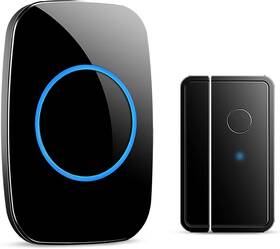 1 Plus One 711181670547 Door Chime When Opens Fullhouse Sensor Wireless Entry Alarm With 1000