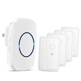Yb19w-5fba 1 Plus One Door Chime When Opens Fullhouse Sensor Wireless Entry Alarm With