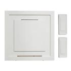 1001406915 Homedepot Wireless White Square Door Bell Kit Front Back Push