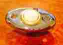 4852-260 1399 Baldwin Polished Chrome Solid Forged Brass Light Up Oval Door Bell Illuminated 723079165844