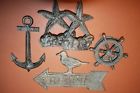 15-54 Salty Pelican Helm Cast Iron Door Knocker Finish Beach Galore