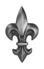 152-pewter Waterwood Hardware Large Fleur De Lis Doorbell Button 888173212952