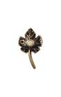 158-pewter Waterwood Hardware Small Leaf Doorbell Button Id