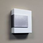 16963076143 White Wireless Or Wired Door Bell With Brushed Nickel Accent