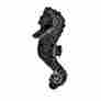 17231 The Renovators Supply Door Knocker Black Cast Iron Sea Horse 6 12 H X 2 34 W 096962371210