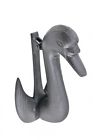 17239 The Renovators Supply Door Knocker Swan Black Cast 096962371333