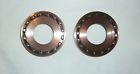 Pa-ag-110 2.5 Passage " Door Handle Copper Antique Pair Rosettes Rose Decorlux