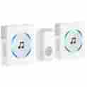 2120b 2-main 2120b-doorbell-2main-us Jetech Portable Wireless Doorbell Chime Plug-in Push Button White