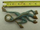 20077 Gecko Whitehall Products Crawling Doorbell Solid Brass With Copper Patina Finish