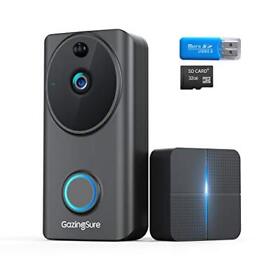 2021 Upgrade Wireless Wifi Video Doorbell Camera Gazing Sure Alexa