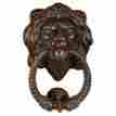 712166 20422 Whitehall 8.5 X 3.75 In Solid Brass Leo Lion Head Door Knocker Bronze 719455204221