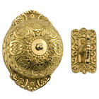 301925 Signature Hardware Garden Twist Doorbell In Polished Brass