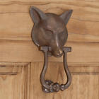 325661 Signature Hardware Solid Bronze Fox Door Knocker Light With Patina