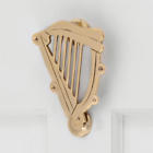 325666 Signature Hardware Brass Harp Door Knocker In Polished