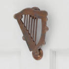 325671 Signature Hardware Solid Bronze Harp Door Knocke Light With Patina