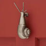 325708 Signature Hardware Brass Snail Door Knocker In Brushed Nickel