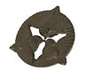 7257395 34805 Spi Distressed Brown Kissing Bird Trio Decorative Door 725739348055