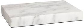 360 Lighting 736101829089 White Marble 9 1/2 Inch X 6 1 Rectangular Lamp Riser