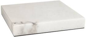 360 Lighting 736101829294 White Marble 8 Inch Square X 1 High Pedestal Lamp Riser