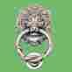37679 The Renovators Supply 3 Door Knocker Lion Chrome Cast Brass 6 1 4 H X 5 8 W 671839622116