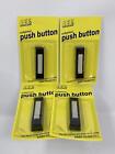 4-pack Lee Unlighted White Black Electric Doorbell Wired Push Button 16 Volts