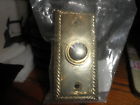 424240080002 Restoration Hardware New Brass Doorbell Push Button In Factory Sealed Bag