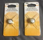 450g Trine White Round Push Button New