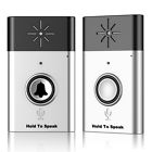 4894697113152 Unbranded Wireless Voice Intercom Doorbell Set Silver