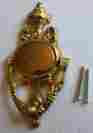 5859-pbl Ncc Rose Door Knocker Cast Brass Polished Lacquered