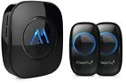 600346325241 Magicfly Portable Wireless Doorbell Chime Kit Range Melodies
