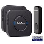 634705352814 Spinamz Black Wireless Doorbell