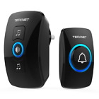 6770 Tecknet Wireless Door Bell Chime Kit Led Light 715821406770