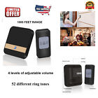 6fxxoc4njq Wireless Doorbell Door Chime Receiver Waterproof Feet Portable Cordless