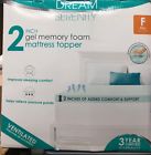 701143600210 Dream Serenity Gel Memory Foam Mattress Topper Full 815488021979