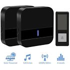 702669629126 Rockjame Solar Wireless Doorbell Chime Kit Waterproof With