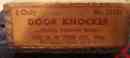 71235 Solid Ives Org Model Knocker Door Brass Vintage Brand Box