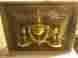 7210-030 7210-030-pkg1 Baldwin Hardware Hearthwarming Brass Door Knocker 2 Candle Holders By