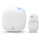 73734 Easy Chime Wireless Doorbell Push Button Kit Feet Operated White