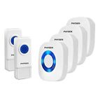 73932 Physen White Waterproof Wireless Doorbell Kit Plugin Receiver Feet Push